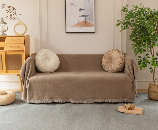 Καφέ Ριχτάρι για Πολυθρόνα Καναπέ 1 Τεμάχιο 180x180 C2-4