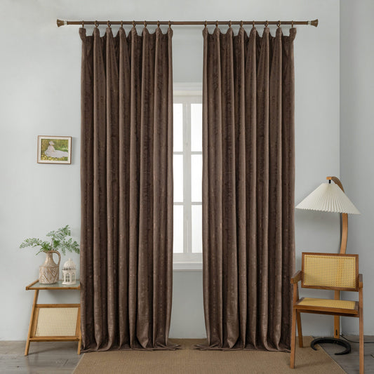 Κουρτίνα Σκίασης Καφέ με Κρίκο 270x265cm A6083-4