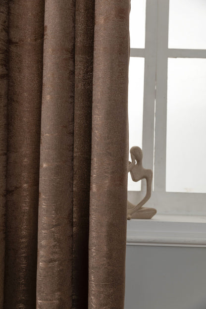 Κουρτίνα Σκίασης Καφέ με Κρίκο 270x265cm A6083-4