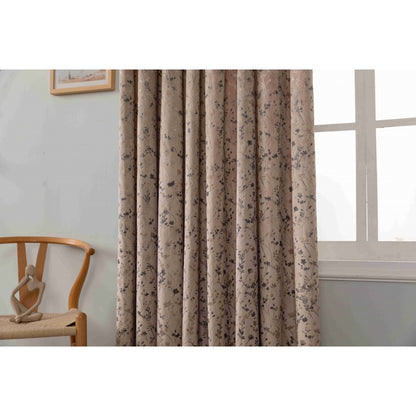 Κουρτίνα Βελούδινη Με Τρέσα (270*275) Καφέ – 6032-4