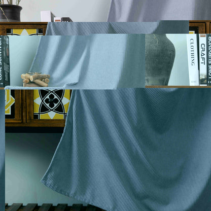 Κουρτίνα Μπλε Κοτλέ Σκίασης Υ270xΦ140cm Με Κρίκο AD6040-7