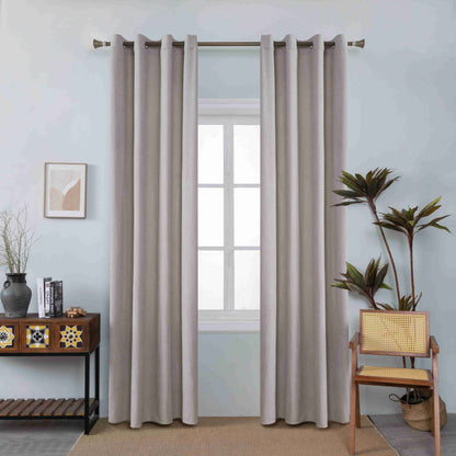 Κουρτίνα Μόκα Κοτλέ Σκίασης Υ270xΦ140cm Με Κρίκο AD6040-9