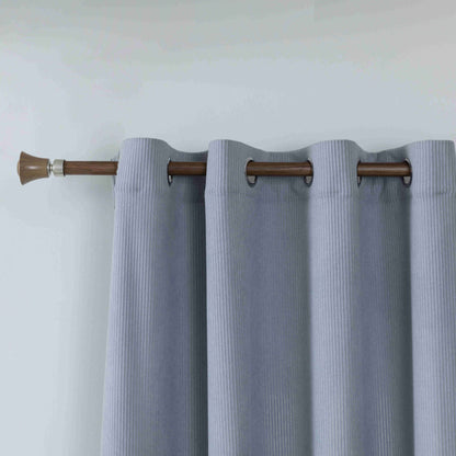 Κουρτίνα Μπλε Κοτλέ Σκίασης Υ270xΦ140cm Με Κρίκο AD6040-7