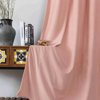 Κουρτίνα Σομόν Κοτλέ Σκίασης Υ270xΦ140cm Με Κρίκο AD6040-10