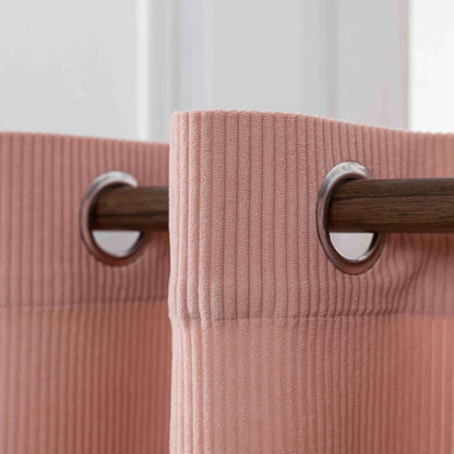 Κουρτίνα Σομόν Κοτλέ Σκίασης Υ270xΦ140cm Με Κρίκο AD6040-10