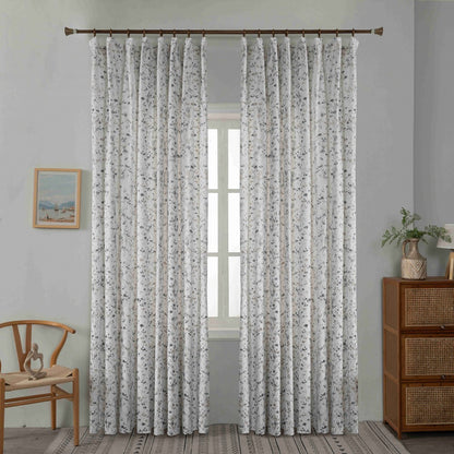 Κουρτίνα Βελούδινη Με Τρέσα (270*275) Λευκό – 6032-1