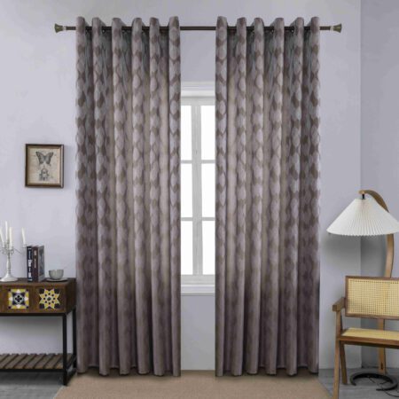 Κουρτίνα Σκίασης Μόκα Με Κρίκο Υ260xΦ280cm A6047-4