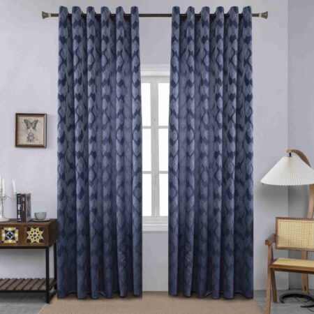 Κουρτίνα Σκίασης Μπλέ Σκούρο Με Κρίκο Υ260xΦ280cm A6047-7