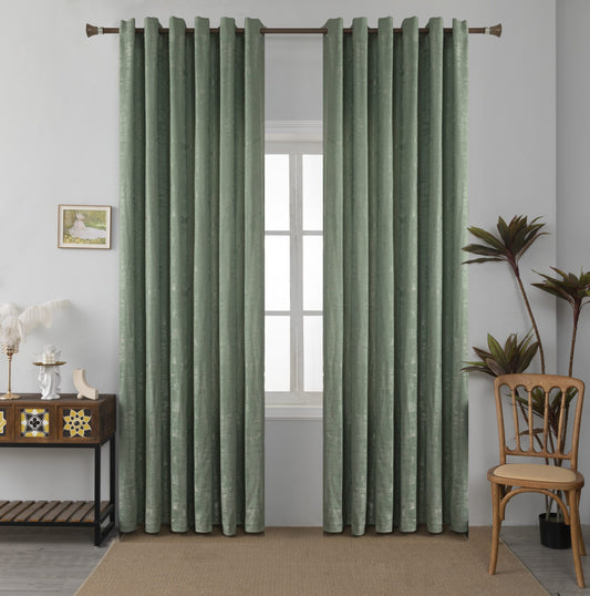 Κουρτίνα Σκίασης Πράσινο με Κρίκο 270x265cm A6083-5