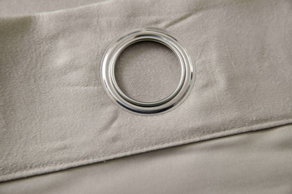 Βελούρ Σατέν Κουρτίνα Μόκα Σκίασης Με Κρίκο Υ290xΦ140cm AD6341-9