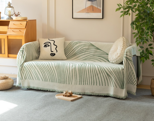 Ριχτάρι Πολυθρόνας Καναπέ 180x180cm Chenille Με Κρόσια C 3 -5