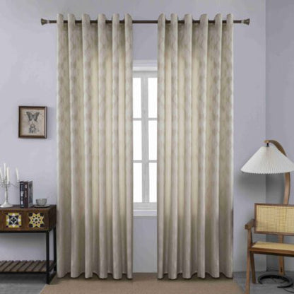 Κουρτίνα Σκίασης Χρυσό Μπεζ Με Κρίκο Υ260xΦ280cm A6047-1