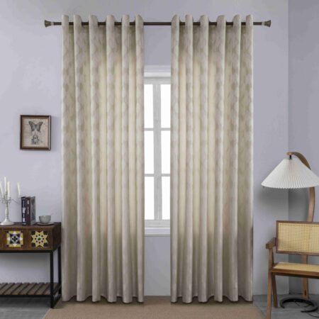 Κουρτίνα Σκίασης Χρυσό Μπεζ Με Κρίκο Υ260xΦ280cm A6047-1