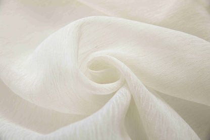 Κουρτίνα Ημιδιάφανη Εκρού Κρίκο Υ295ΧΦ270cm A6037-8