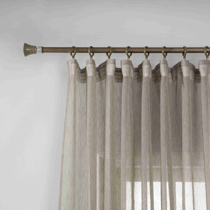 Κουρτίνα Ημιδιάφανη Μπέζ Με Τρέσα Υ295ΧΦ270cm A6037-17