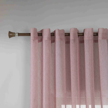 Κουρτίνα Ημιδιάφανη Ρόζ Κρίκο Υ295ΧΦ270cm A6037-10