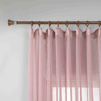 Κουρτίνα Ημιδιάφανη Ρόζ Με Τρέσα Υ295ΧΦ270cm A6037-10