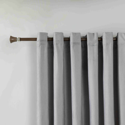 Κουρτίνα Σκίασης Ζακάρ Γκρι Με Κρίκους 270x255cm 8035-11