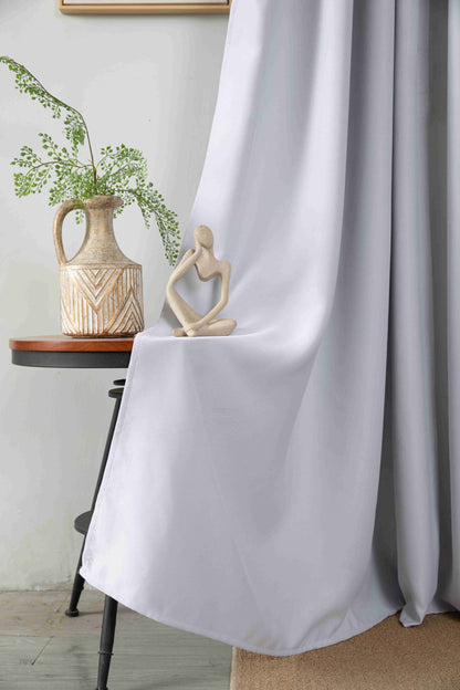 Κουρτίνα Σκίασης Λευκή Με Τρέσα Υ275xΦ270cm 6038-12