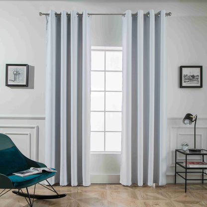 Κουρτίνα Σκίασης Λευκή Με Κρίκο Υ265xΦ140cm AD6038-12