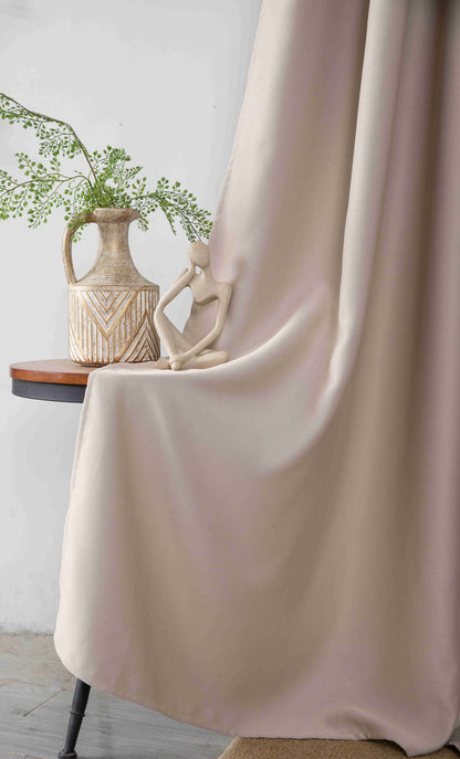 Κουρτίνα Σκίασης Μπέζ Με Τρέσα Υ275xΦ270cm 6038-9