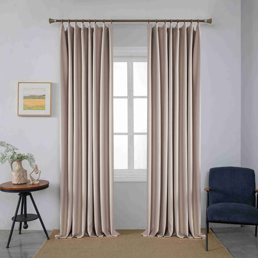 Κουρτίνα Σκίασης Μπέζ Με Τρέσα Υ275xΦ270cm 6038-9