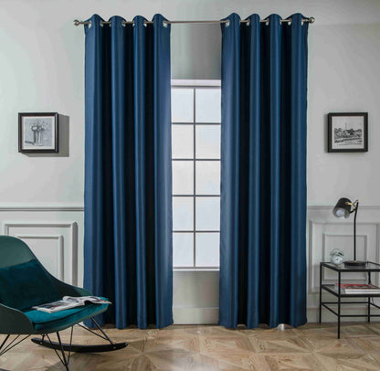 Κουρτίνα Σκίασης Μπλέ Σκούρο Με Κρίκο Υ265xΦ140cm AD6038-20