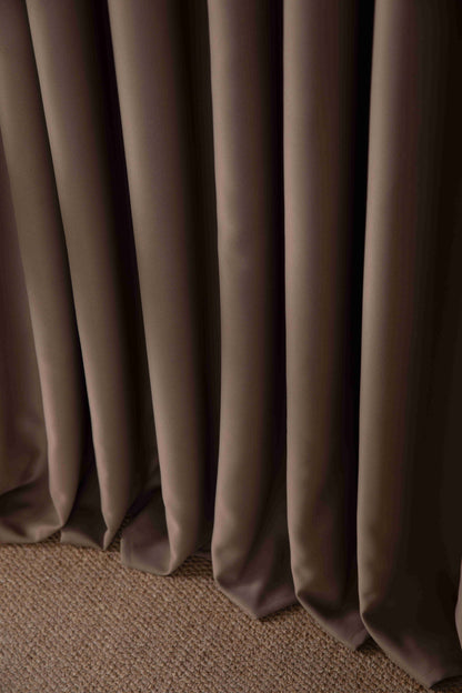 Κουρτίνα Σκίασης Καφέ Με Τρέσα Υ275xΦ270cm 6038-4
